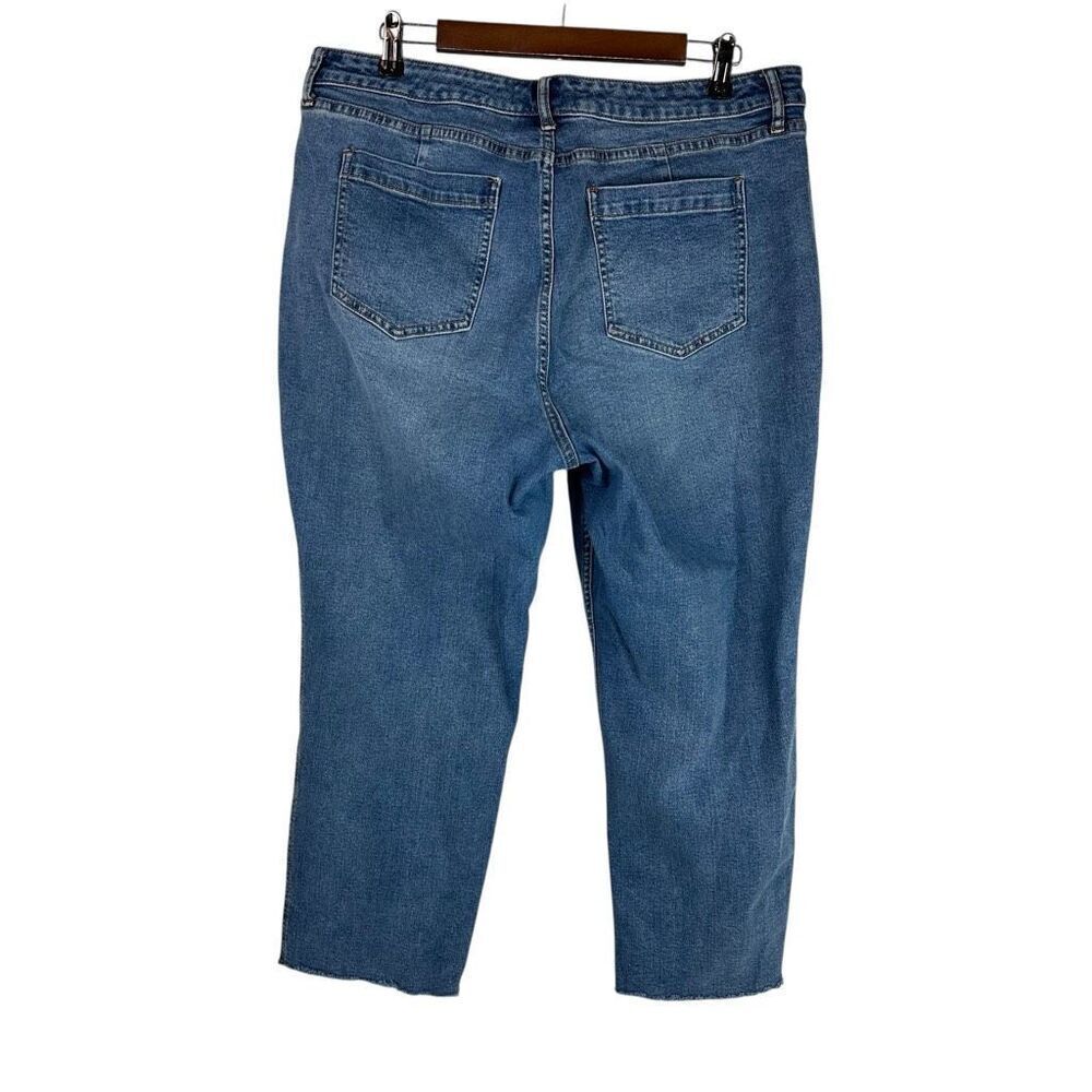 Free People We the Free CRVY High-Rise Vintage Straight Jeans Size 35S - Picture 2 of 8